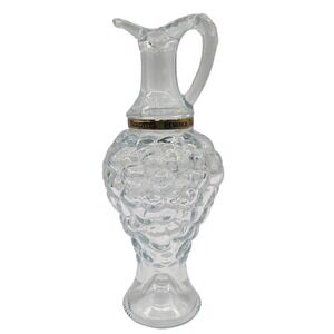 PINORD Moscatel‎ Glass Decanter Grape Cluster Design Vintage Barware